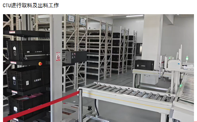 CTU进行取料及出料工作